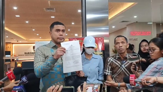 Azizah Salsha di Bareskrim Polri, Selasa (12/8/2025). [FTNews]